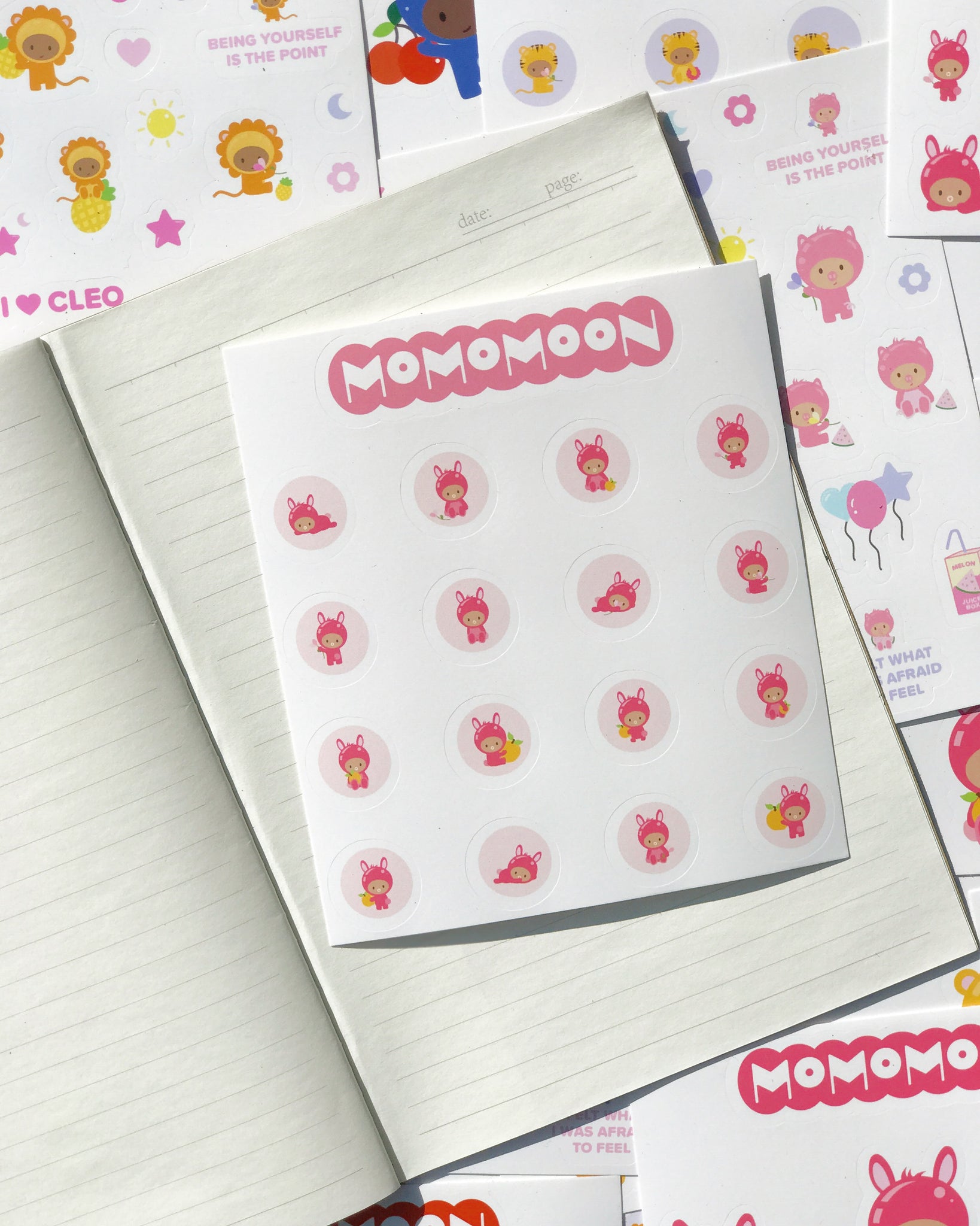 Momomoon Teensy Sticker Sheet