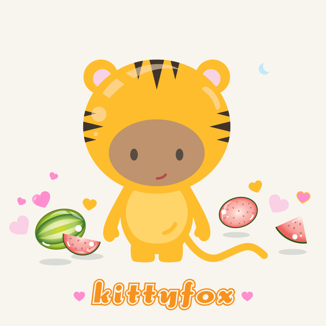 Kittyfox Wallpaper 🐯💘