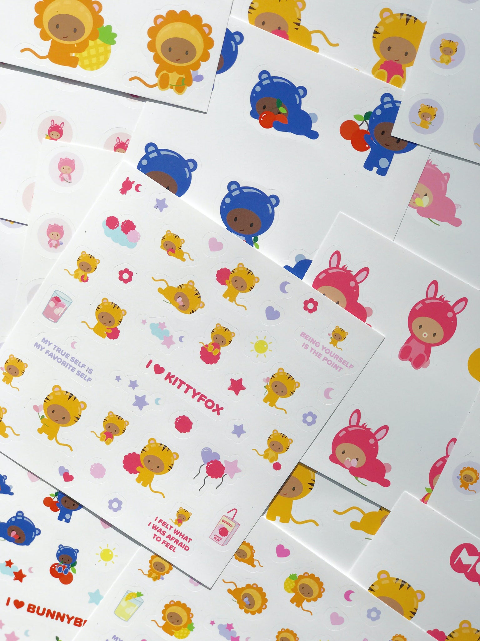 I <3 Kittyfox Sticker Sheet