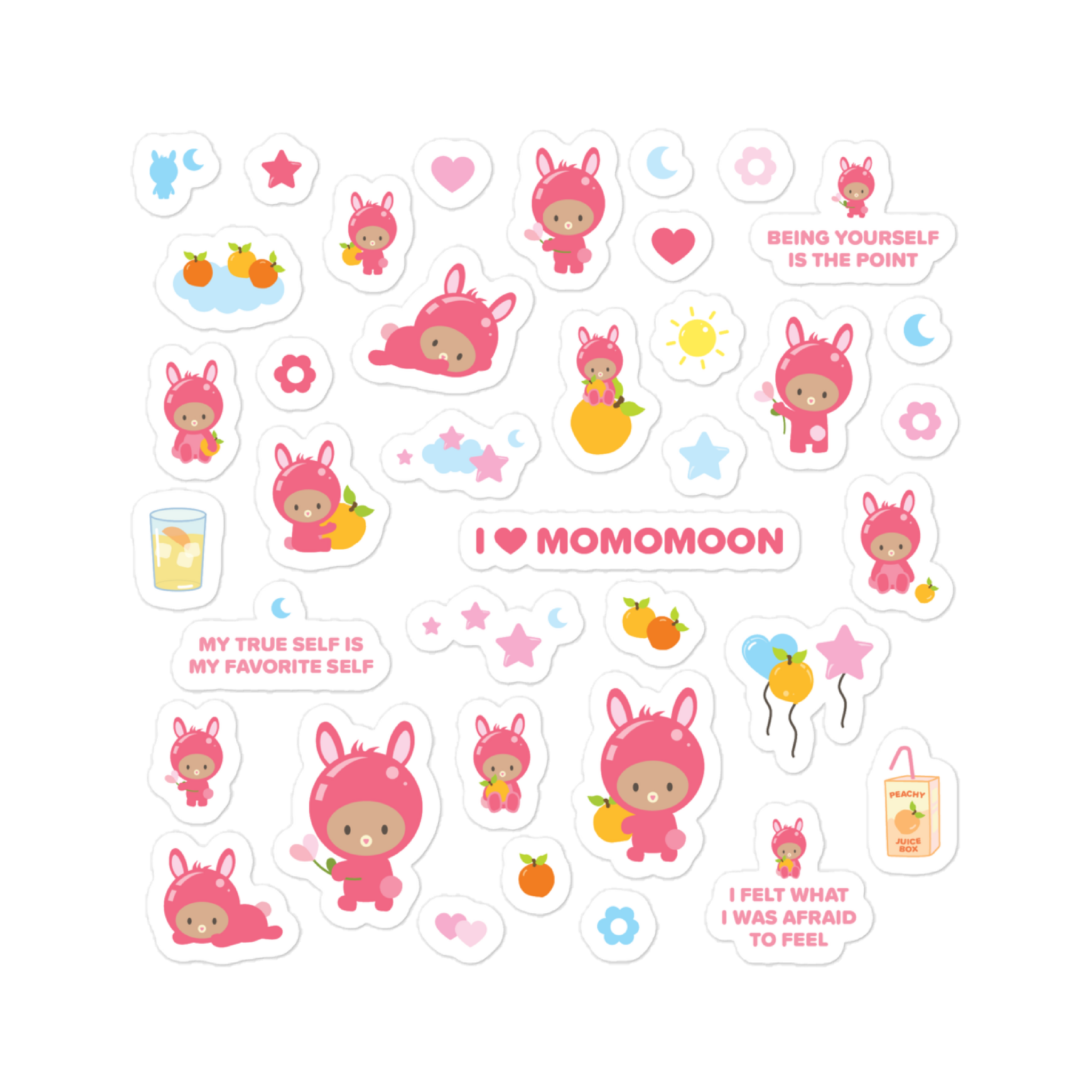I <3 Momomoon Sticker Sheet