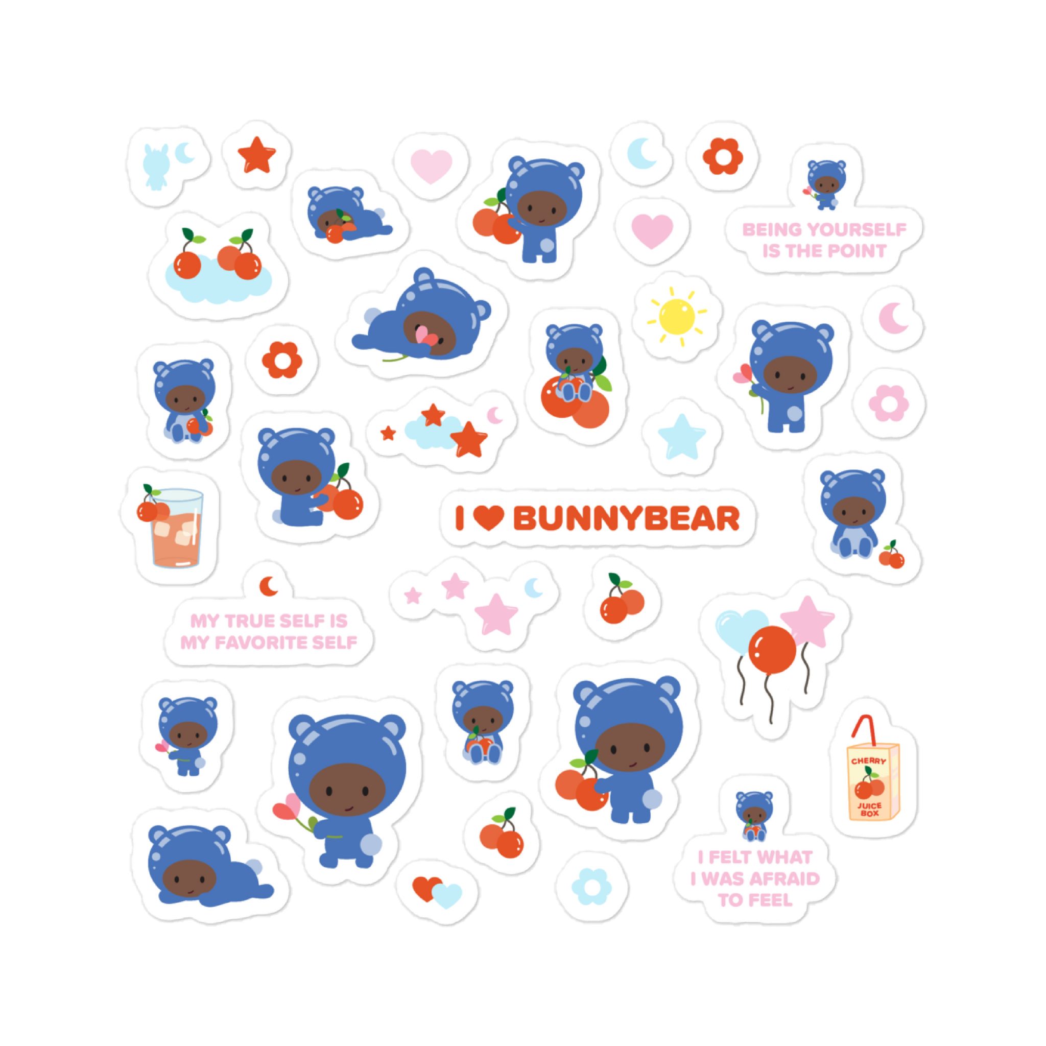 I <3 Bunnybear Sticker Sheet