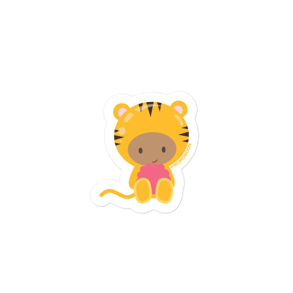Kittyfox Sticker Decal (Sitting) 🐯💗